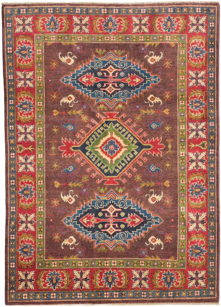 4' 10 x 6' 9 Hand Knotted Kazak Rug