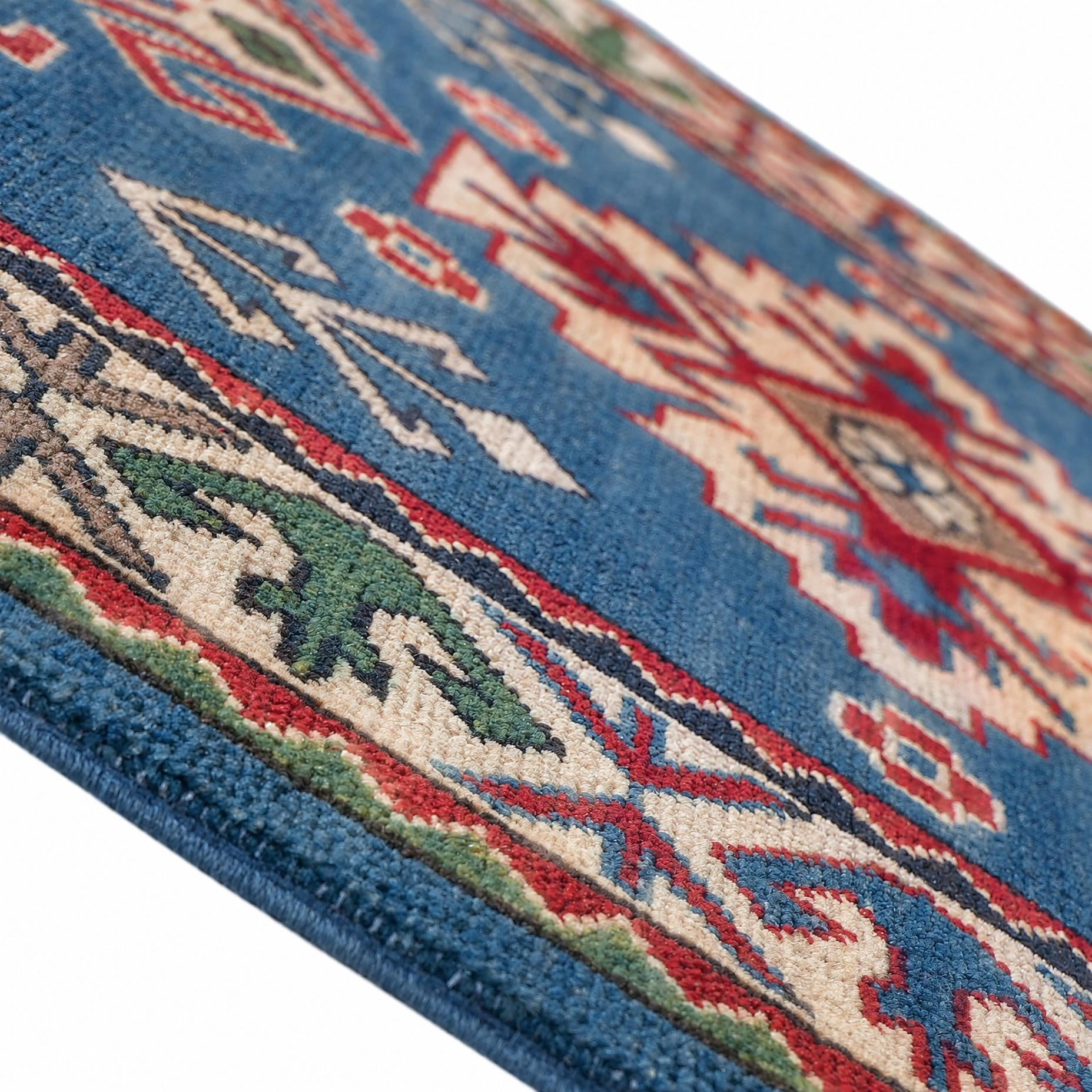 80cm x 125cm Hand Knotted Kazak Rug