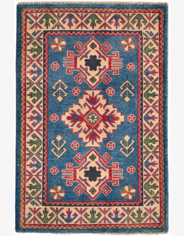 2' 8 x 4' Hand Knotted Kazak Rug
