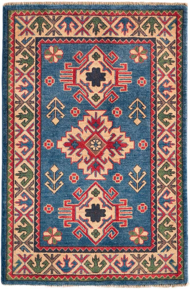 2' 8 x 4' Hand Knotted Kazak Rug