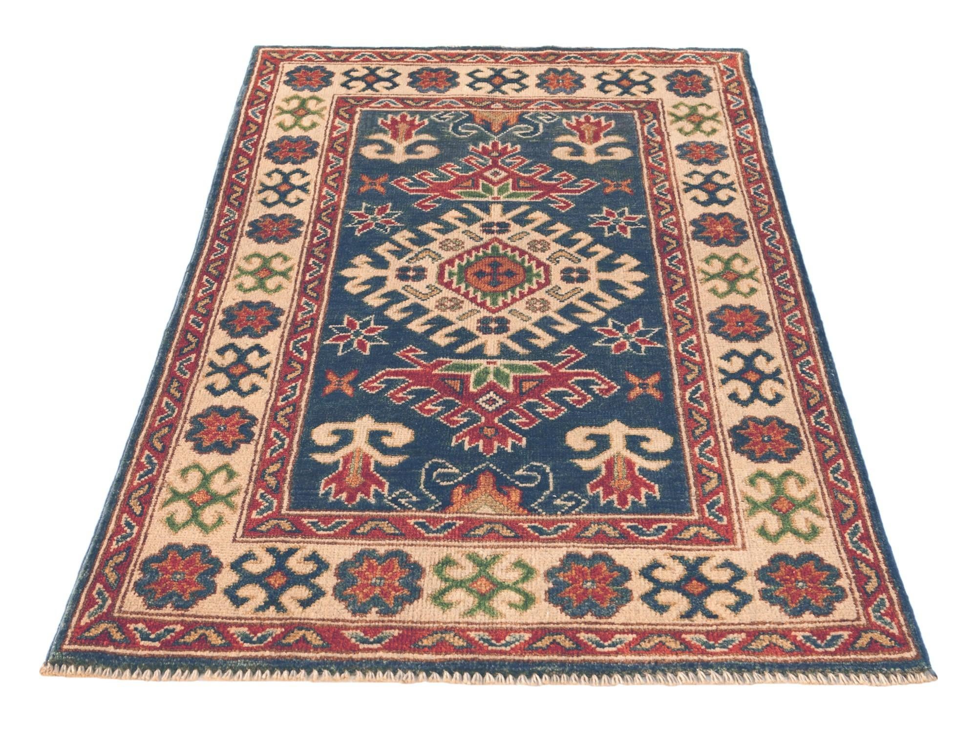 2' 6 x 4' 3 Hand Knotted Kazak Rug