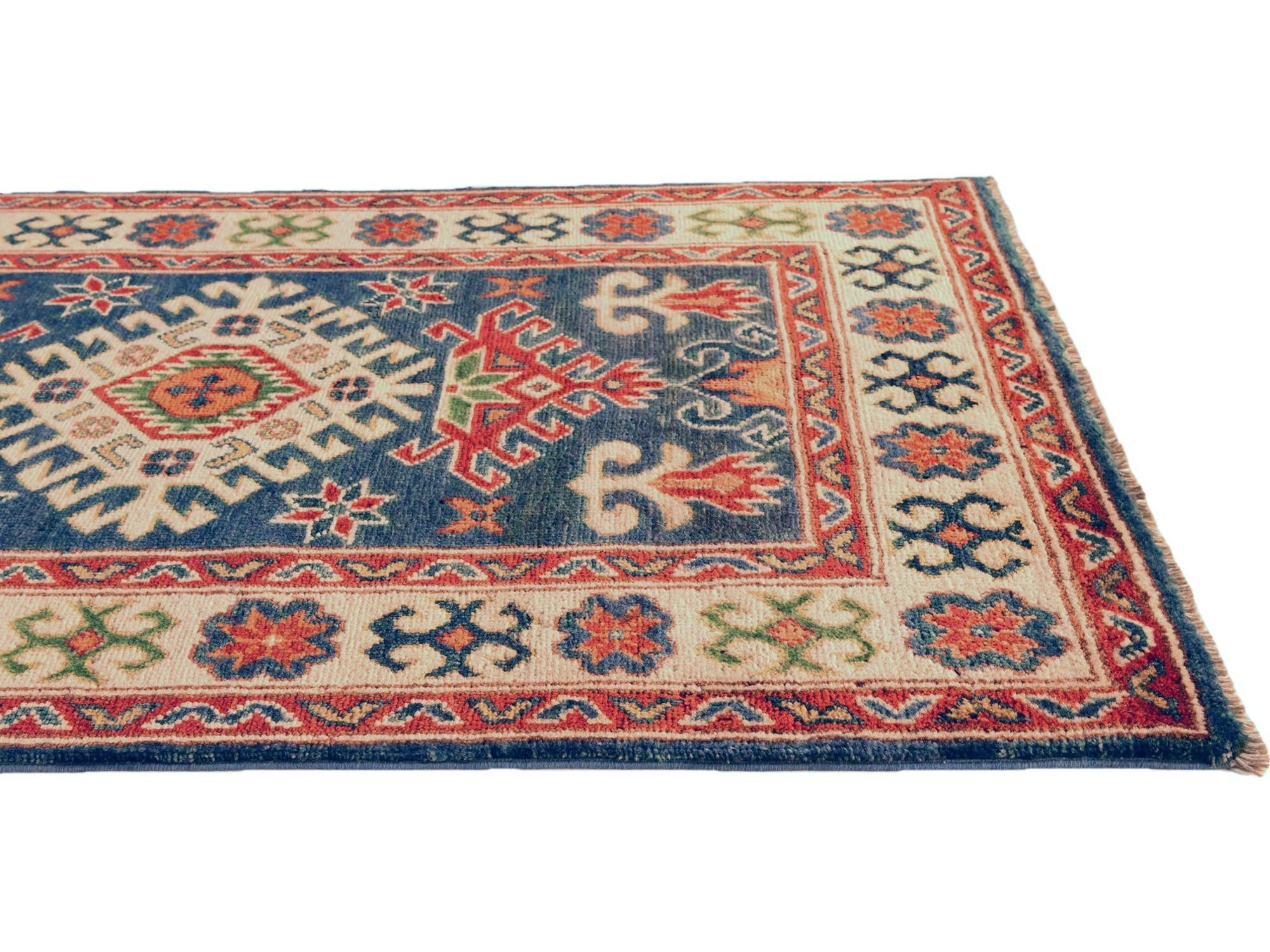 2' 6 x 4' 3 Hand Knotted Kazak Rug