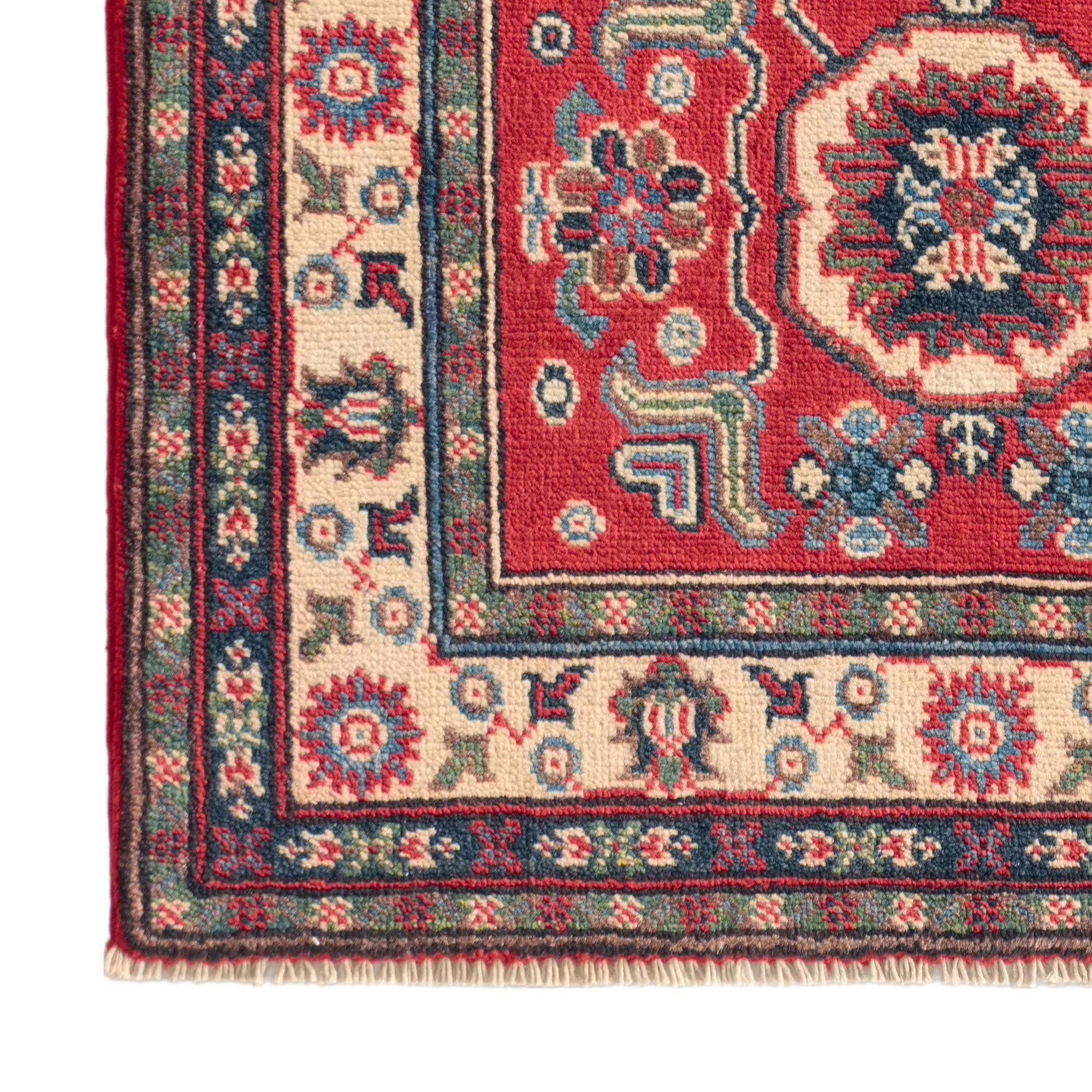 85cm x 125cm Handgeknüpft Kazak Teppich