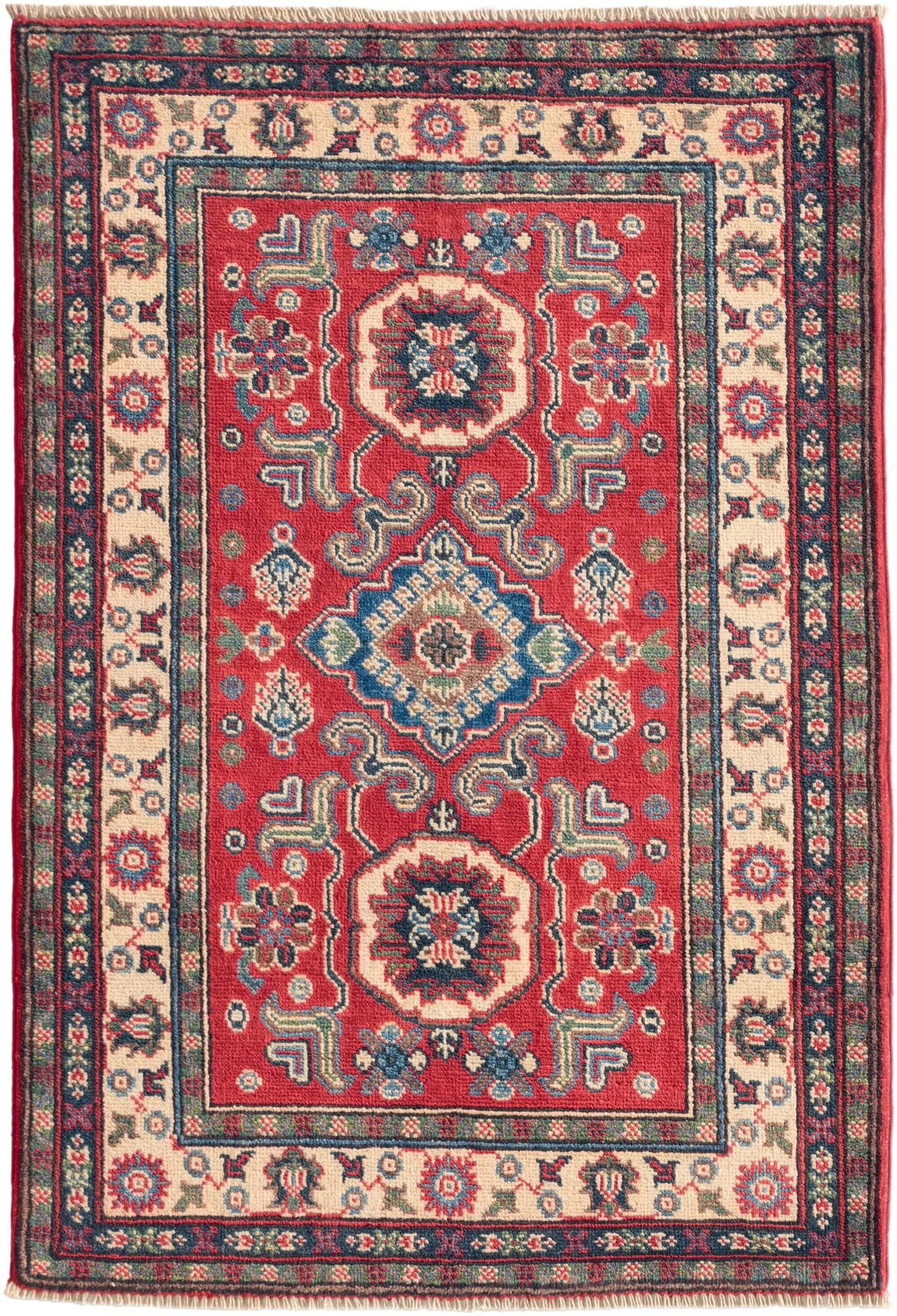2' 9 x 4' 1 Hand Knotted Kazak Rug