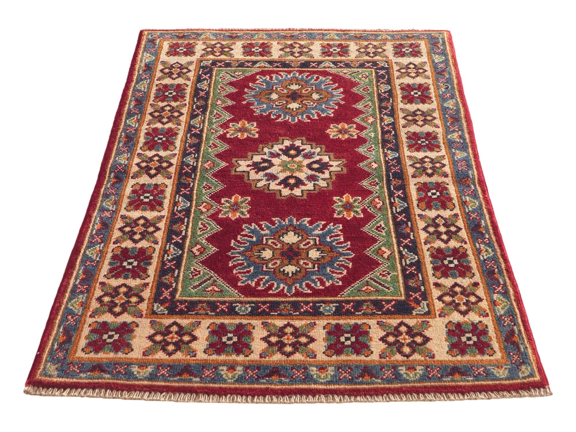 Detail image 5 of 10: 2' 6 x 4' 4 Hand Knotted Kazak Rug