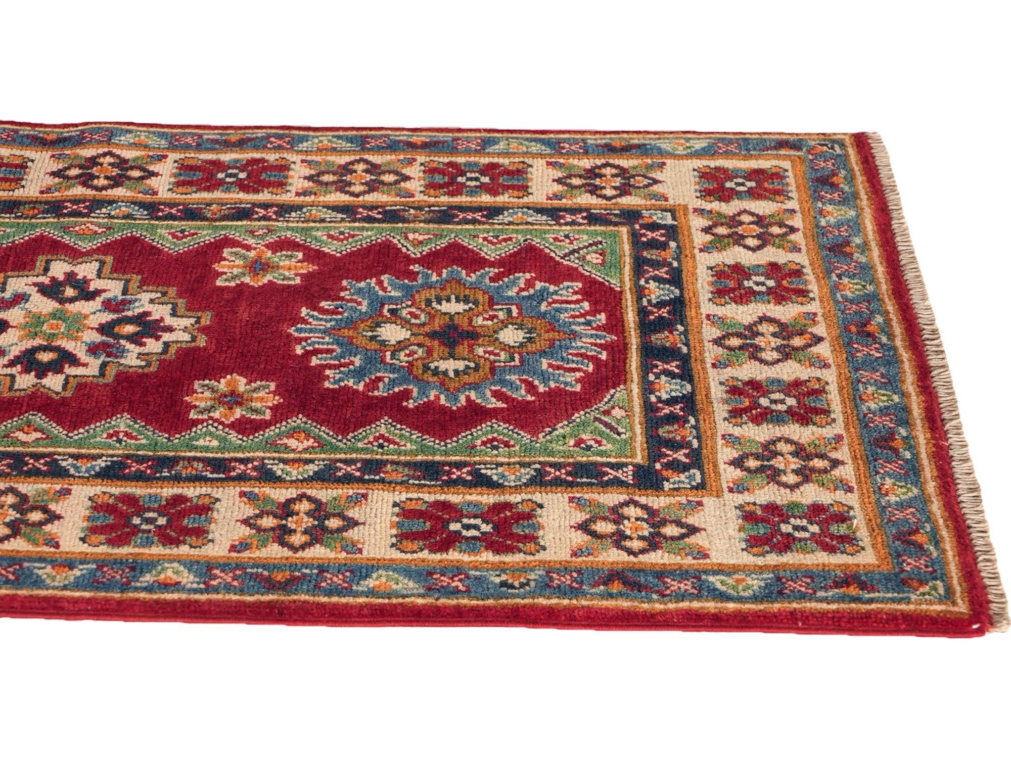 Detail image 6 of 10: 2' 6 x 4' 4 Hand Knotted Kazak Rug