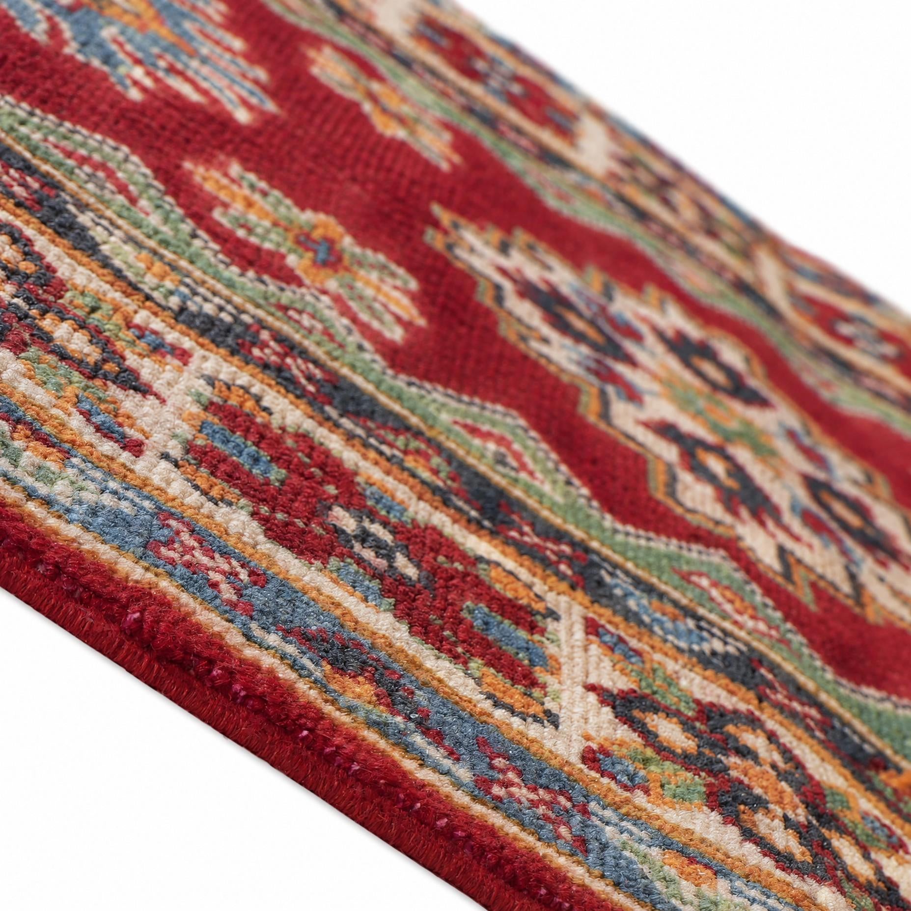 75cm x 130cm Handgeknüpft Kazak Teppich