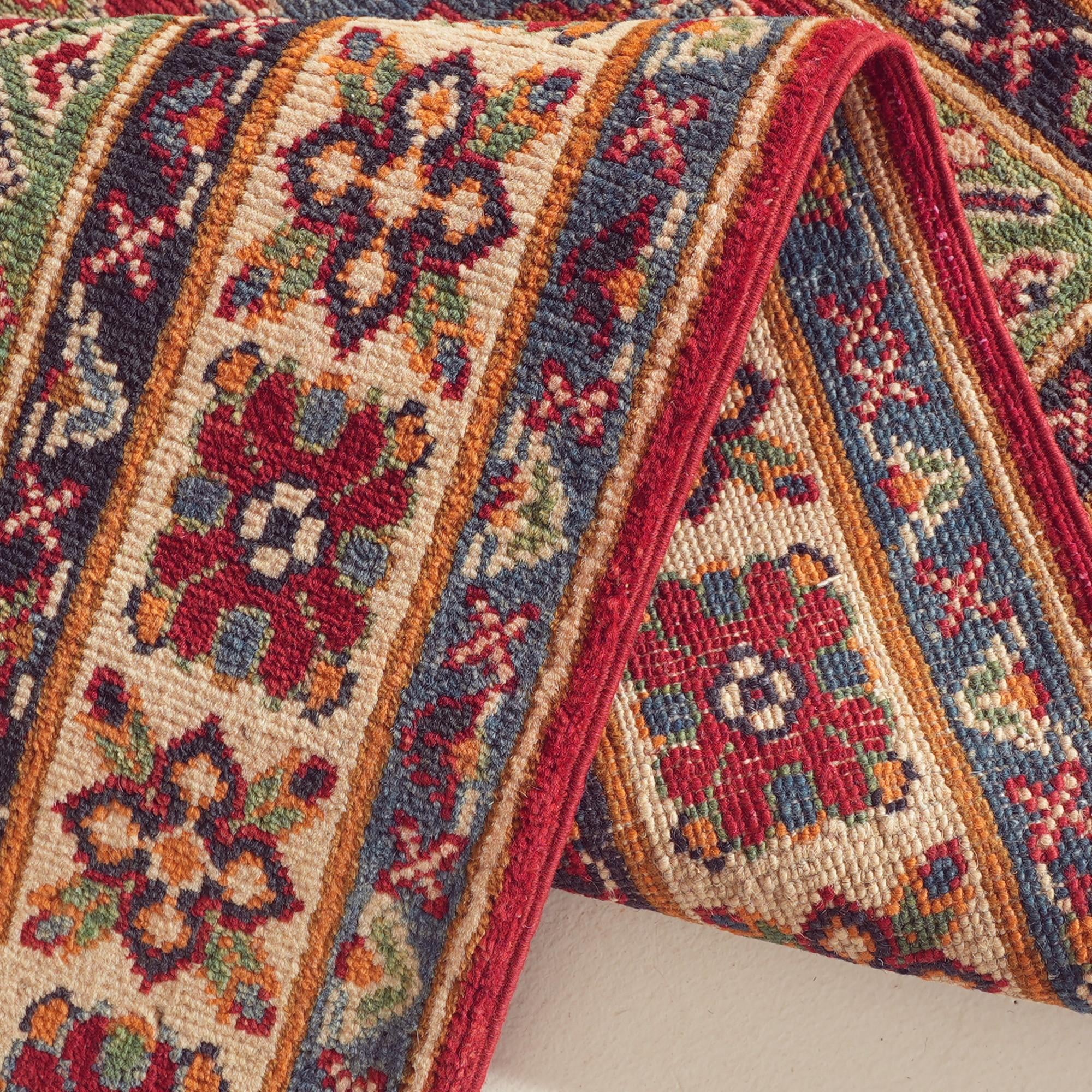 Detail image 8 of 10: 2' 6 x 4' 4 Hand Knotted Kazak Rug