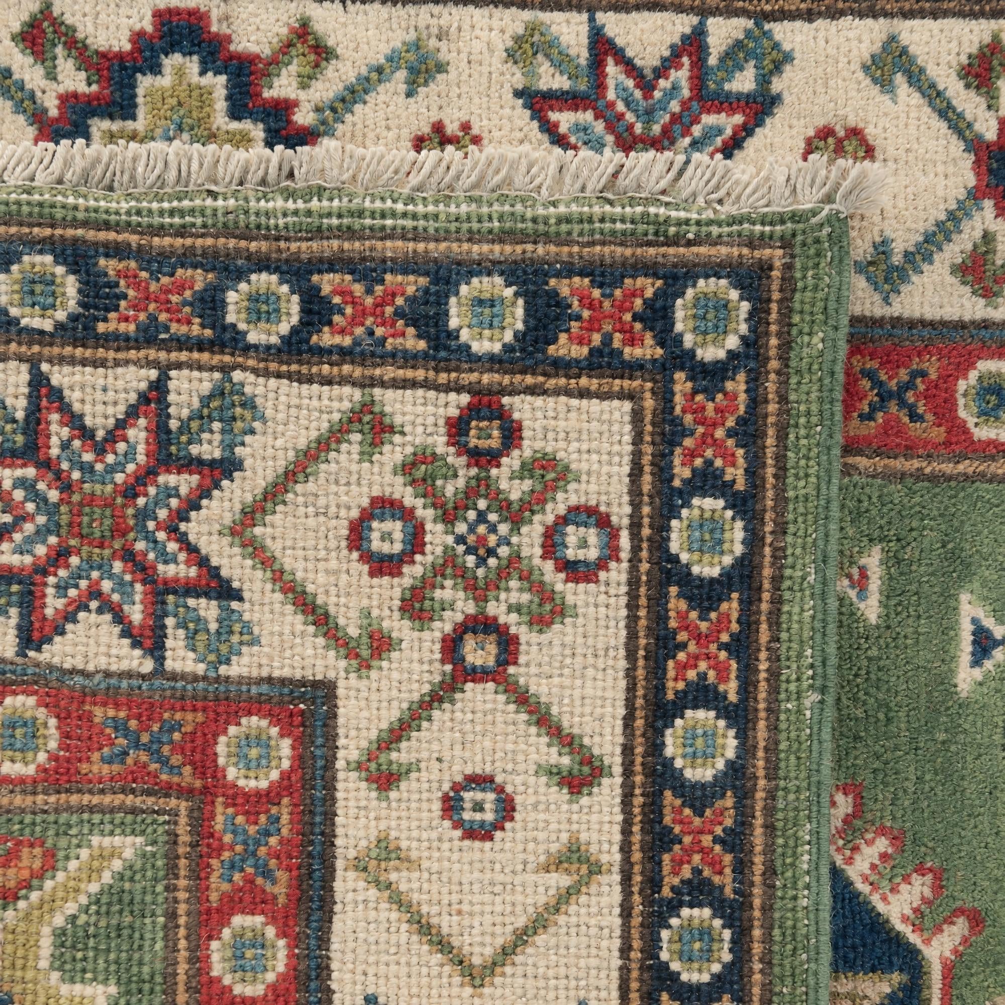 80cm x 125cm Hand Knotted Kazak Rug