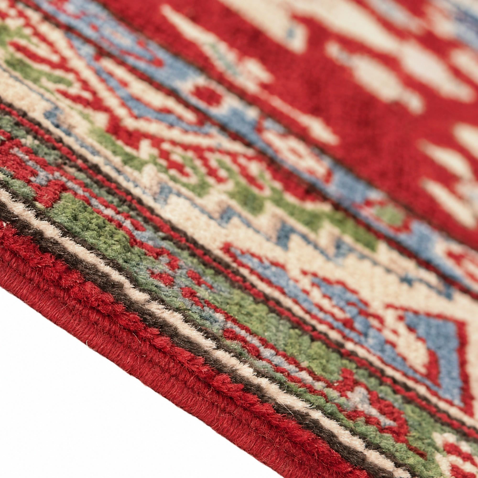 85cm x 120cm Hand Knotted Kazak Rug