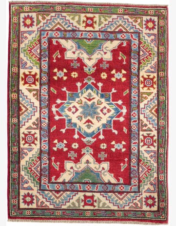 2' 9 x 3' 10 Hand Knotted Kazak Rug