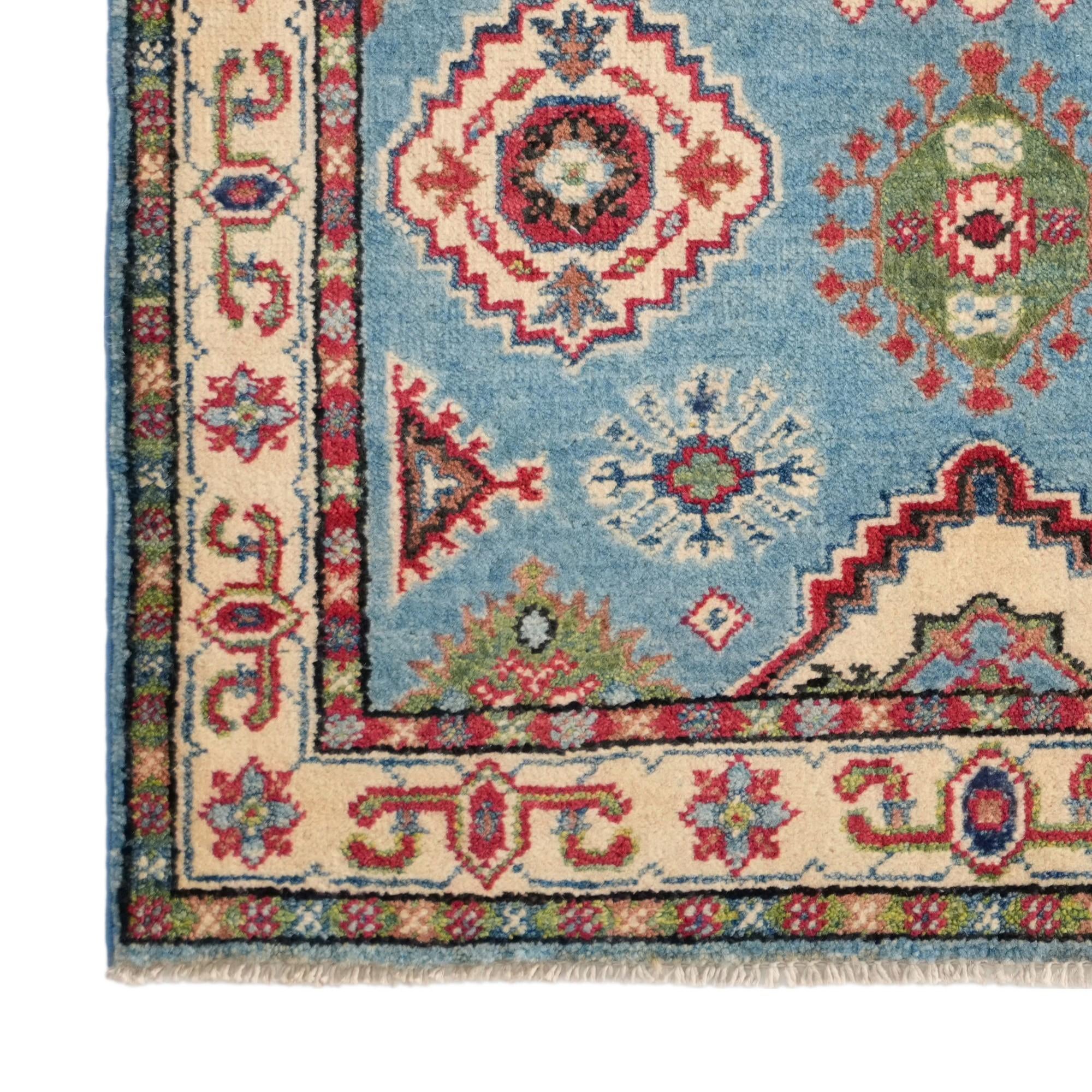 2' 9 x 4' Hand Knotted Kazak Rug