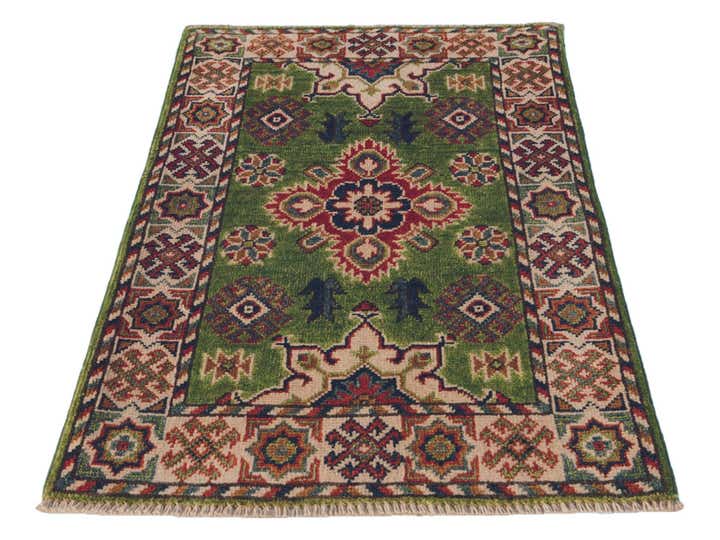 2' x 3' 1 Hand Knotted Kazak Rug