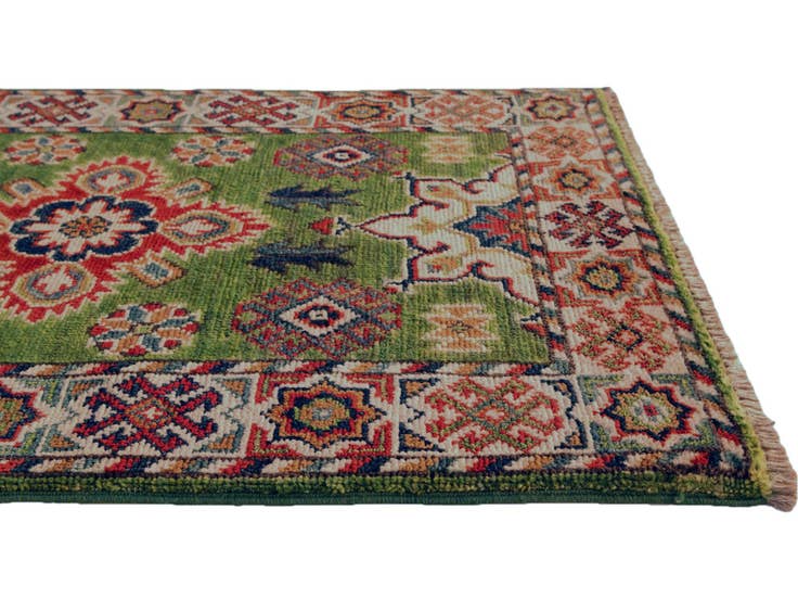 Detail image of 2' x 3' 1 Hand Knotted Kazak Rug