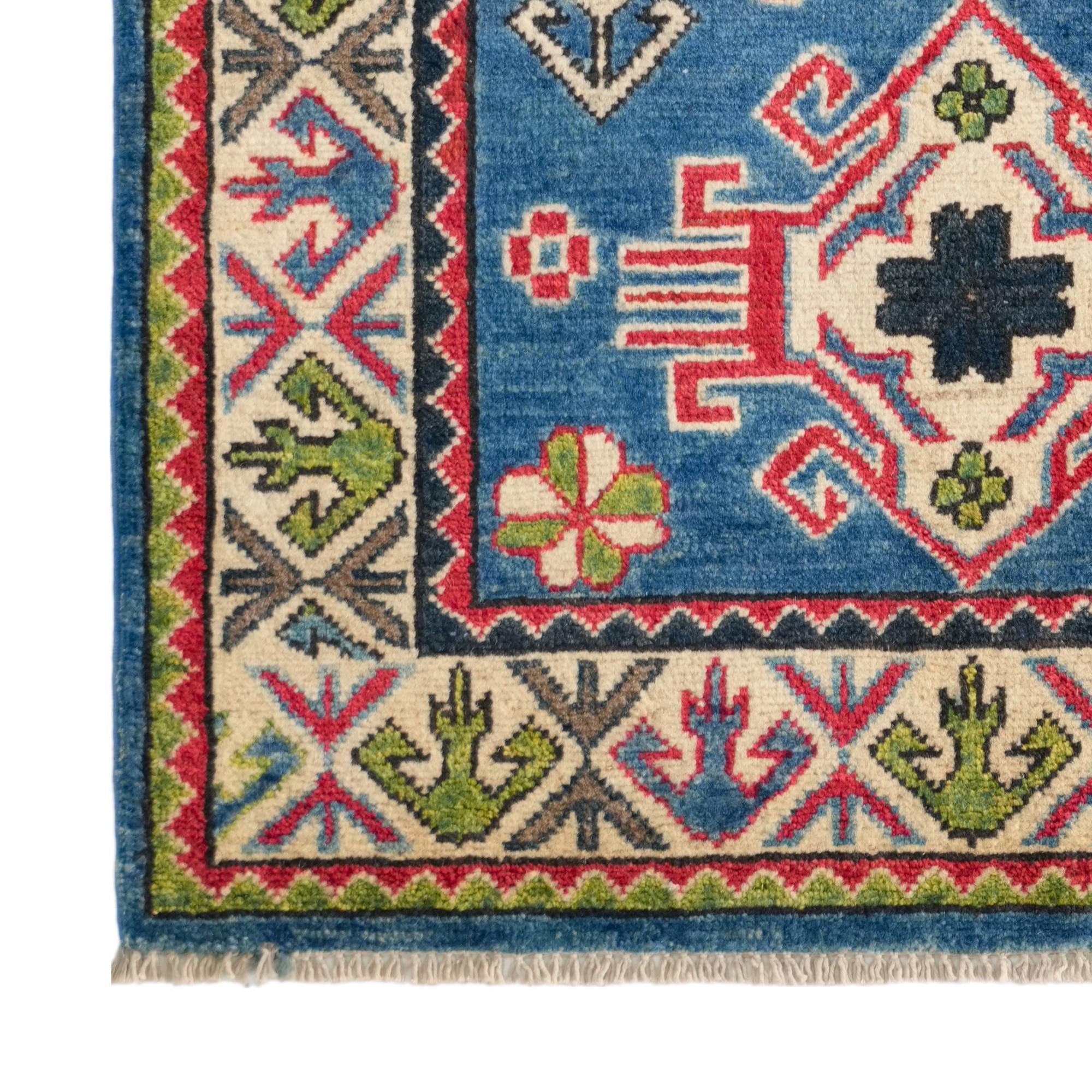 2' 9 x 4' 2 Hand Knotted Kazak Rug