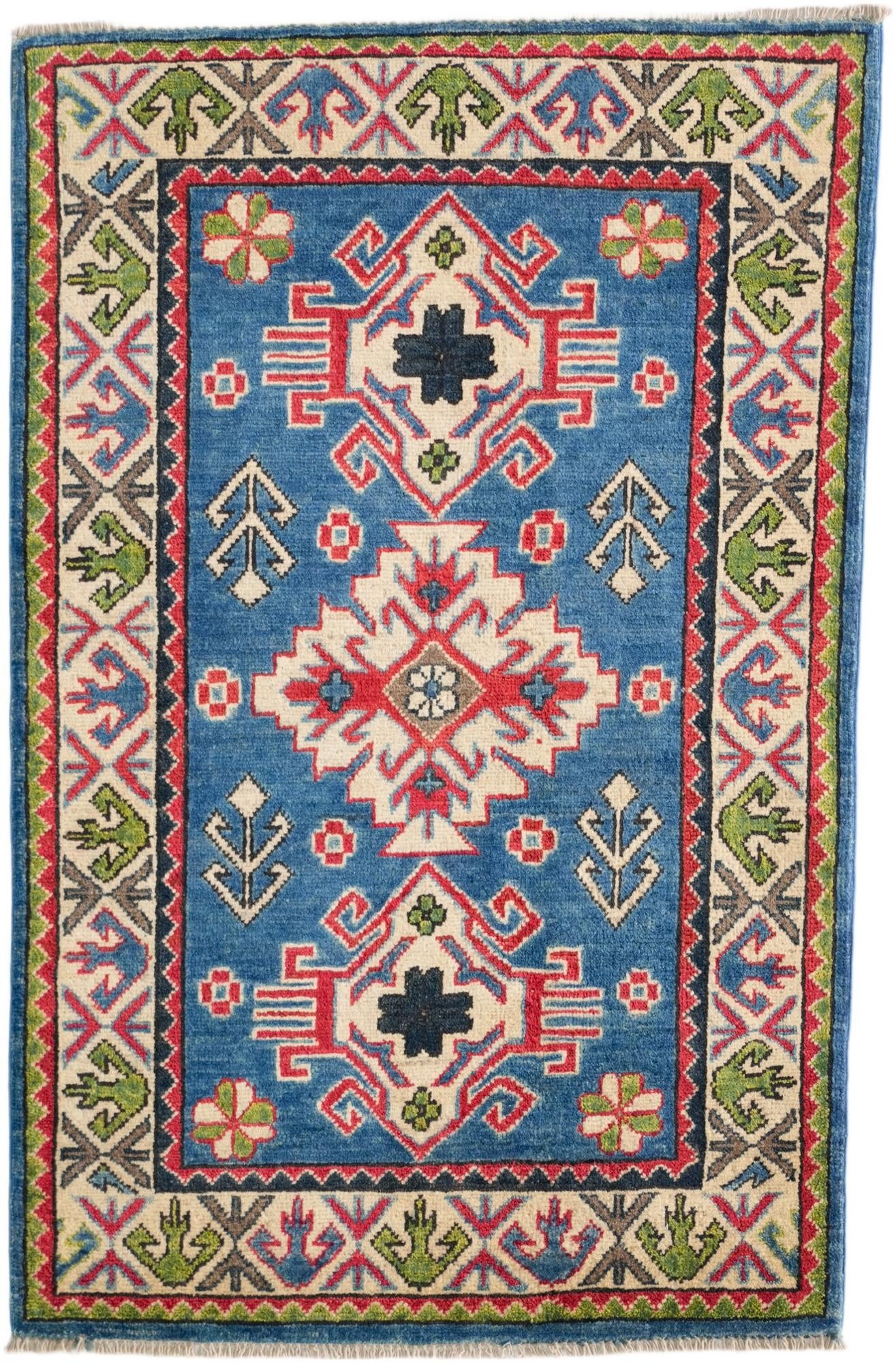 2' 9 x 4' 2 Hand Knotted Kazak Rug