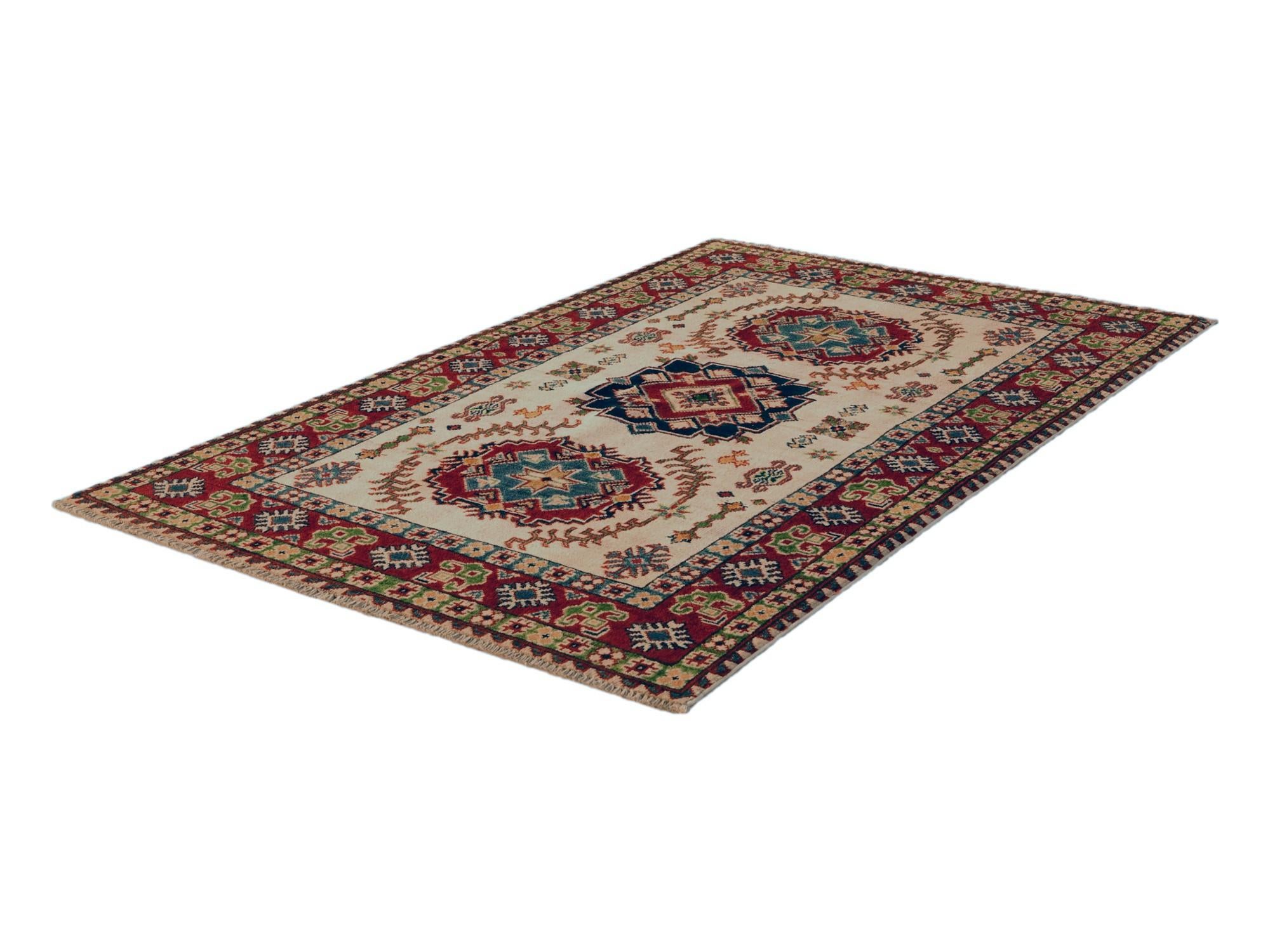 3' 3 x 5' Hand Knotted Kazak Rug