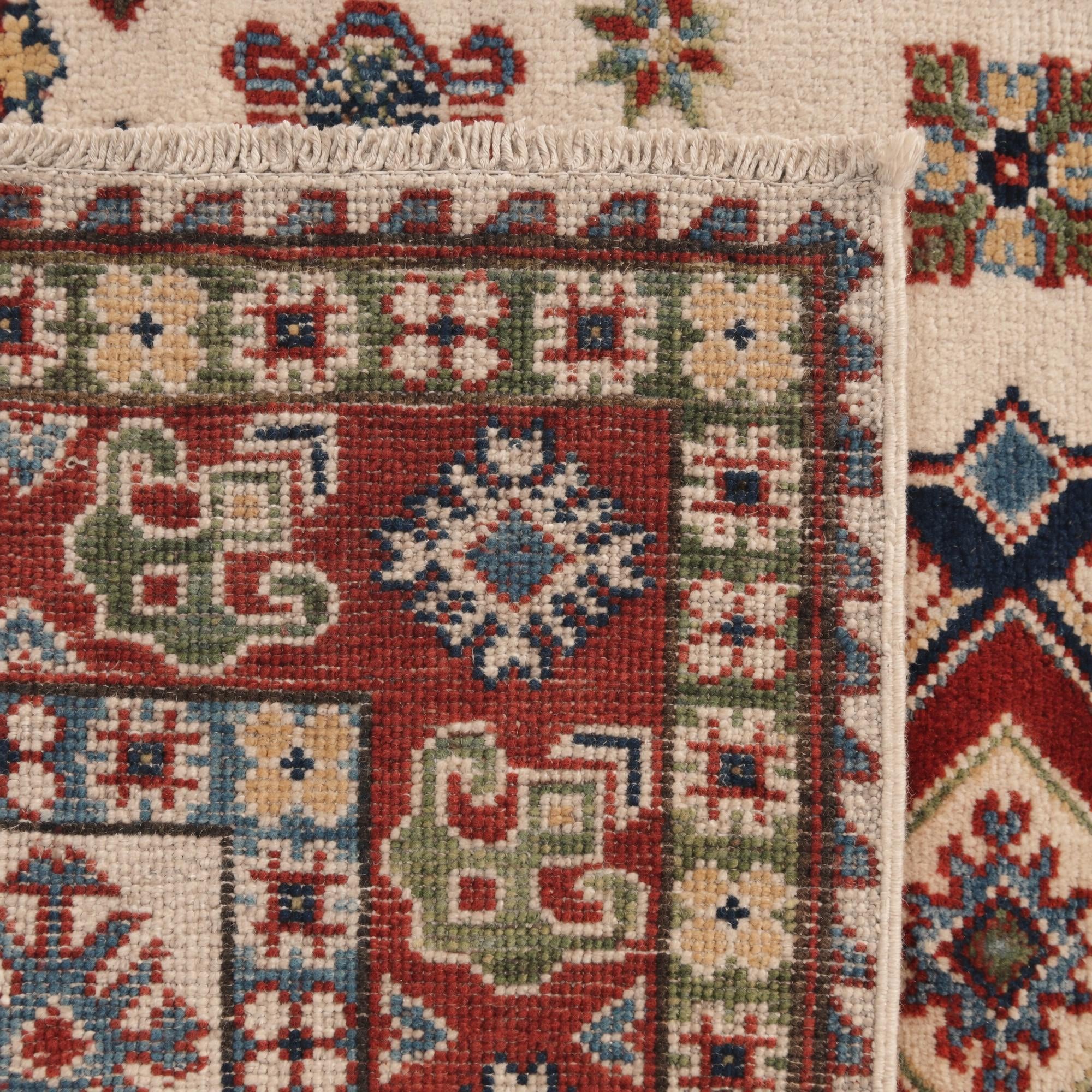 100cm x 155cm Hand Knotted Kazak Rug