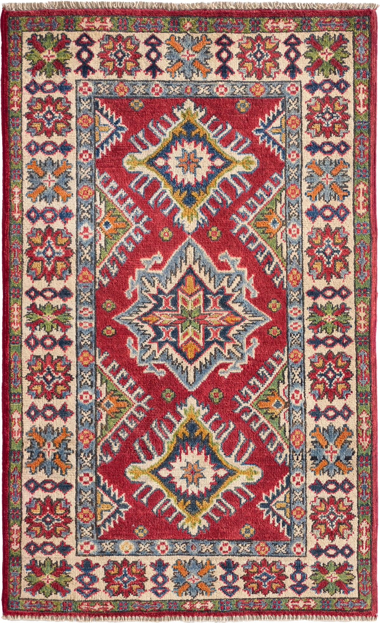 75cm x 125cm Hand Knotted Kazak Rug