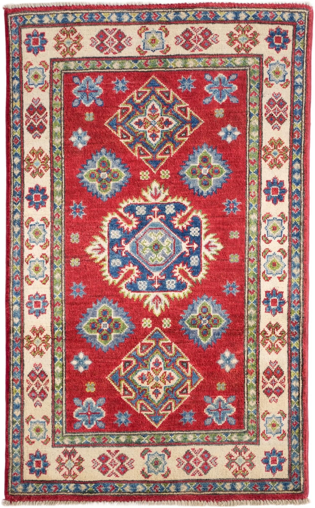2' 7 x 4' 3 Hand Knotted Kazak Rug
