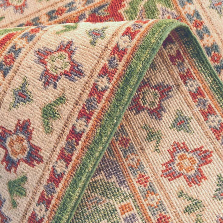 Detail image of 2' 7 x 4' Hand Knotted Kazak Rug