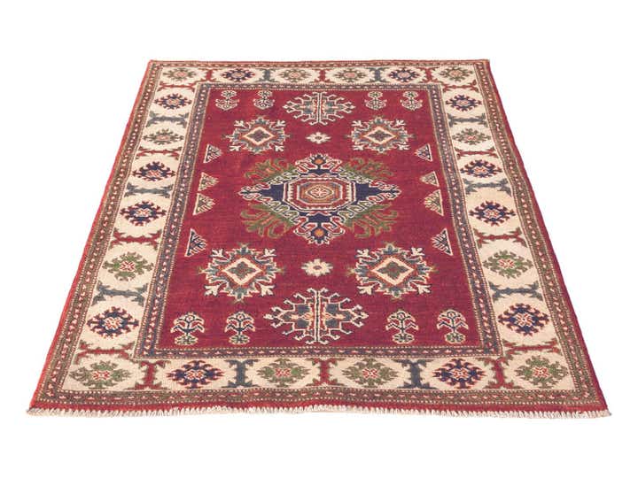 3' 5 x 4' 10 Hand Knotted Kazak Rug