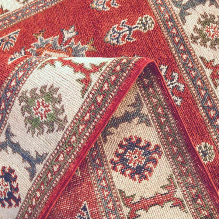 3' 5 x 4' 10 Hand Knotted Kazak Rug