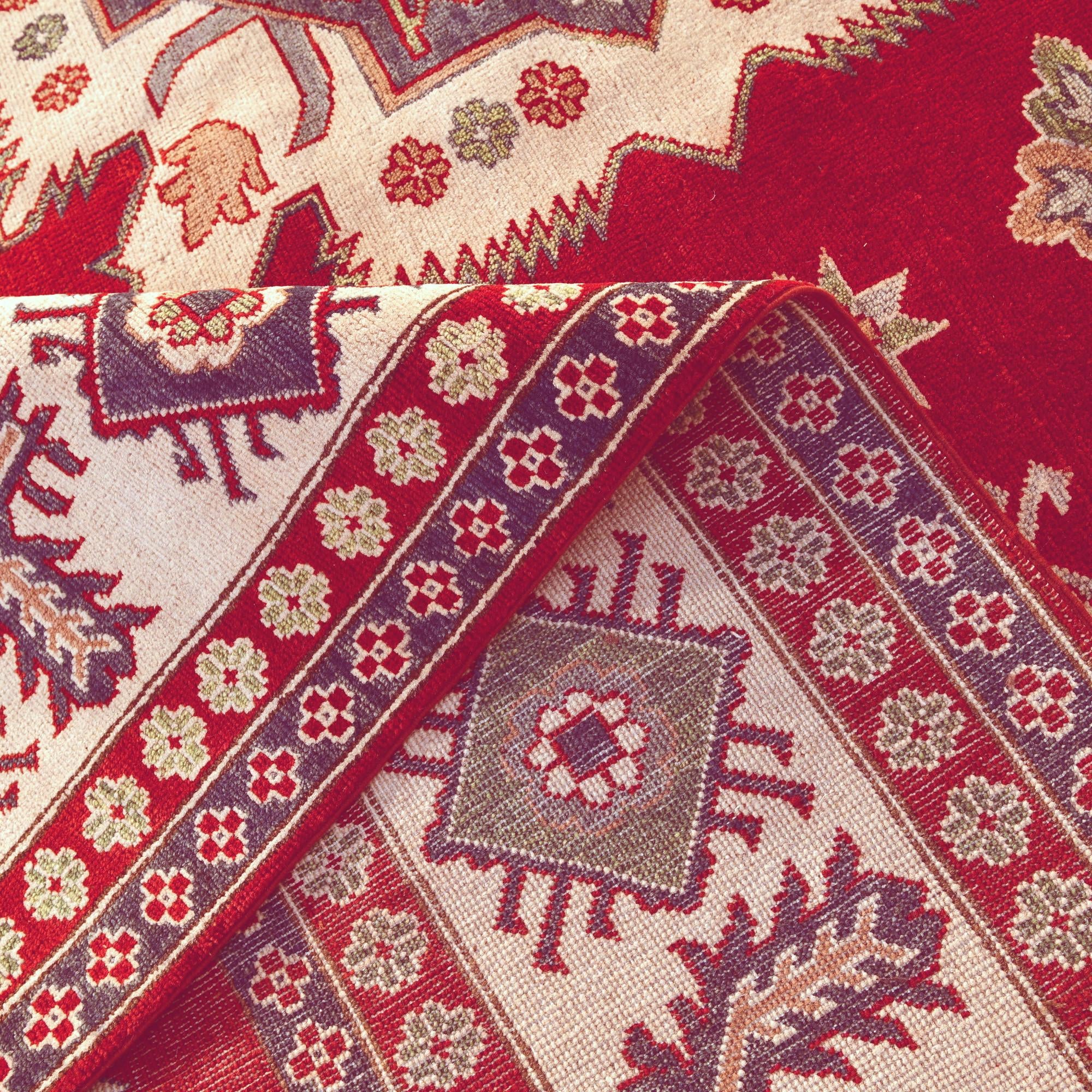 9' 11 x 13' 5 Hand Knotted Kazak Rug