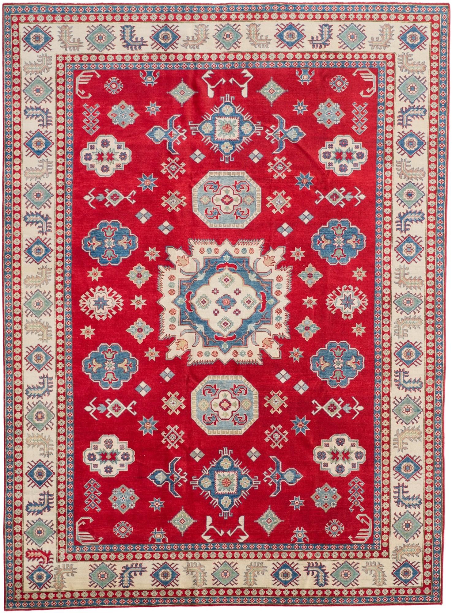 9' 11 x 13' 5 Hand Knotted Kazak Rug