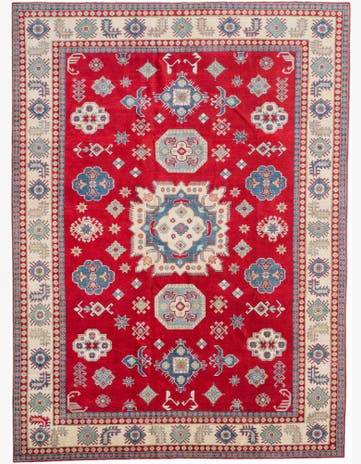 9' 11 x 13' 5 Hand Knotted Kazak Rug
