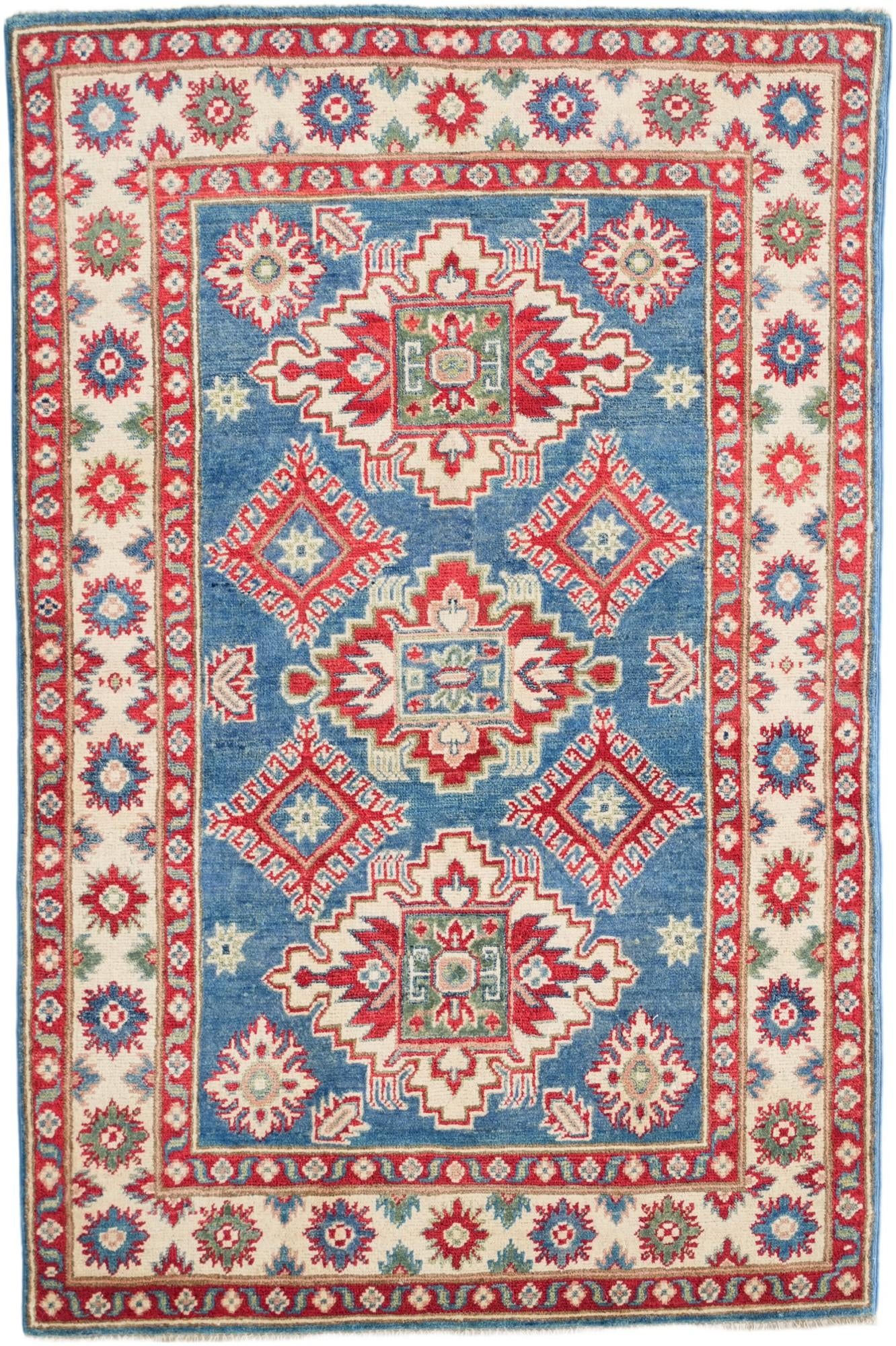 3' 5 x 5' 1 Hand Knotted Kazak Rug