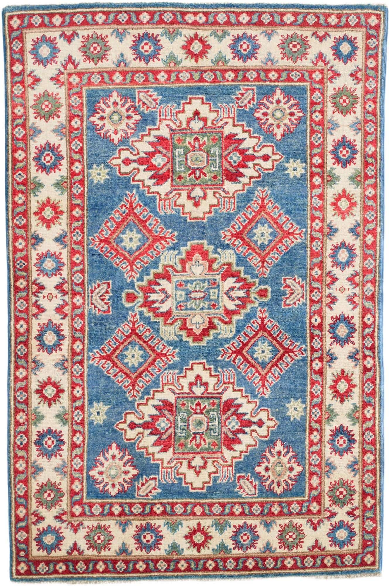 3' 5 x 5' 1 Hand Knotted Kazak Rug