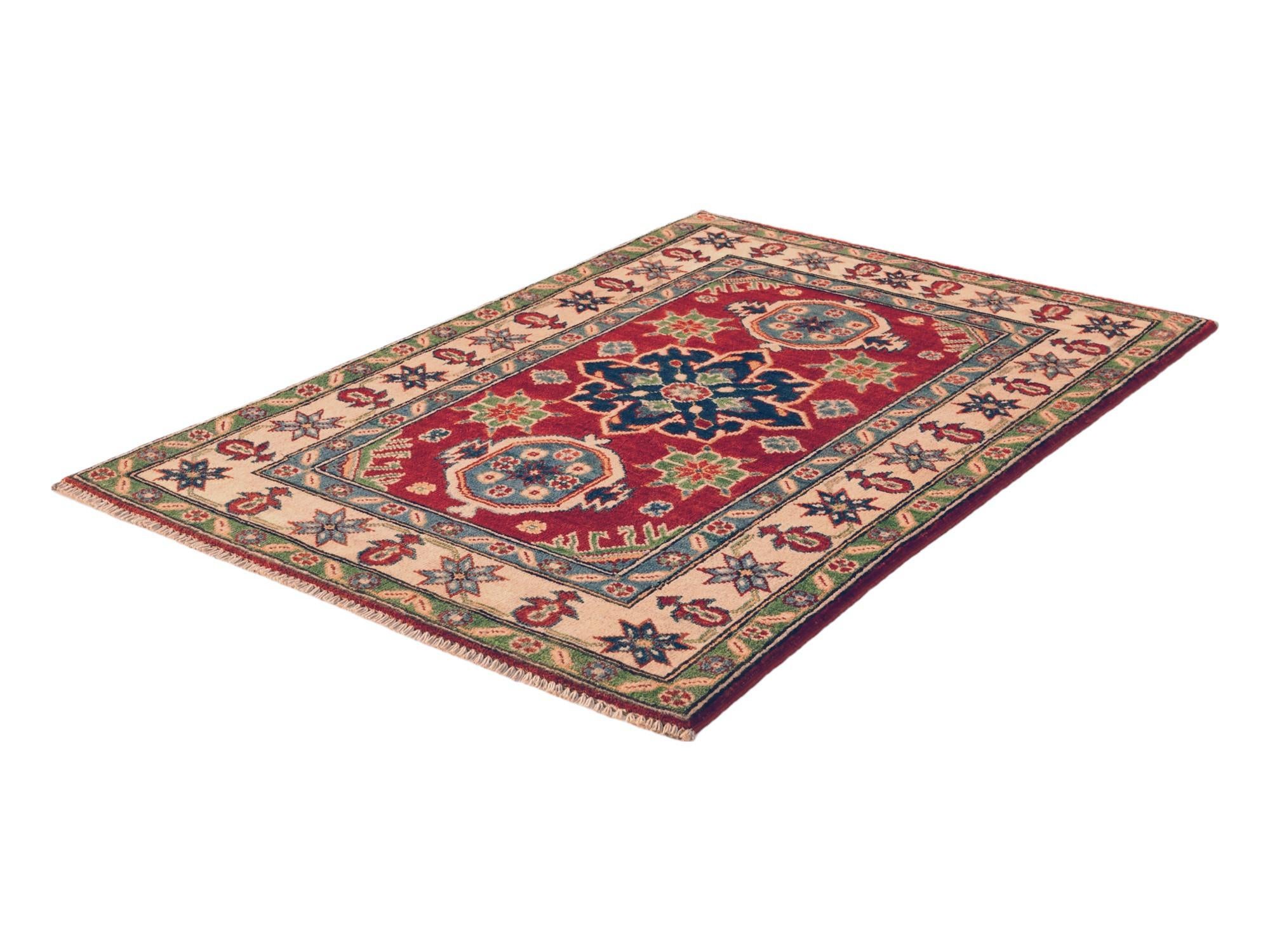 2' 11 x 4' 3 Hand Knotted Kazak Rug