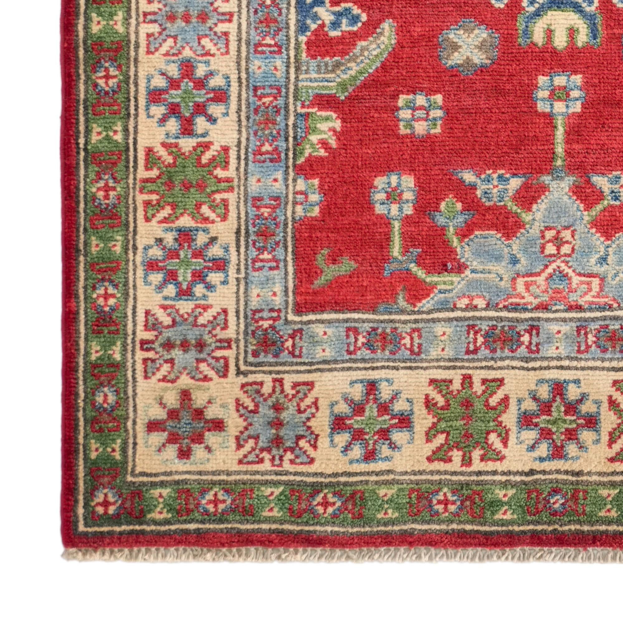 Detail image 7 of 12: 2' 10 x 4' 1 Hand Knotted Kazak Rug