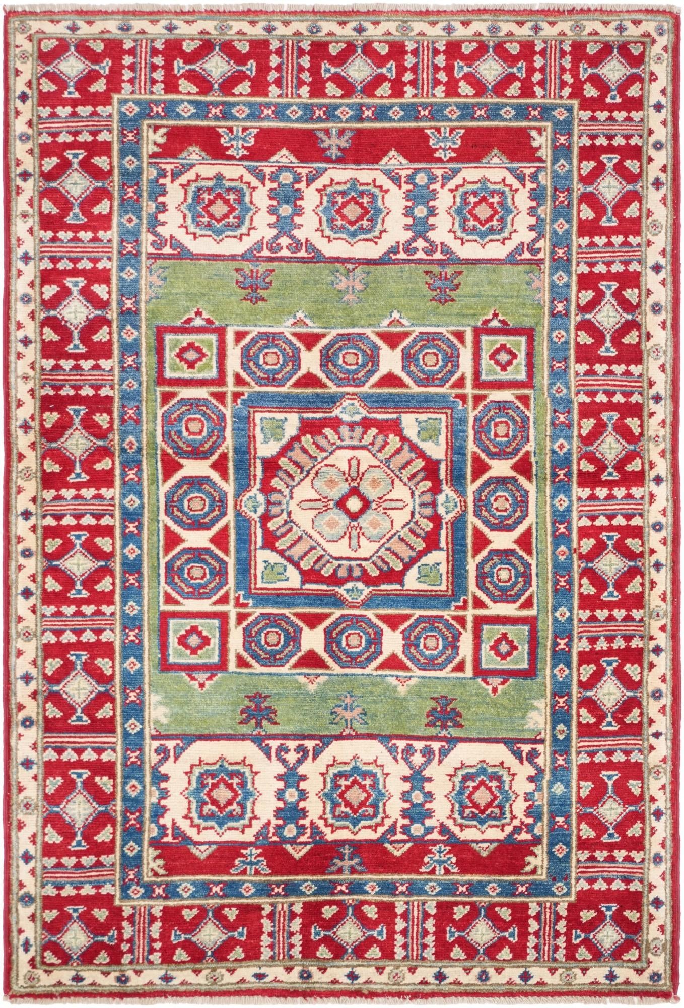3' 5 x 5' Hand Knotted Kazak Rug