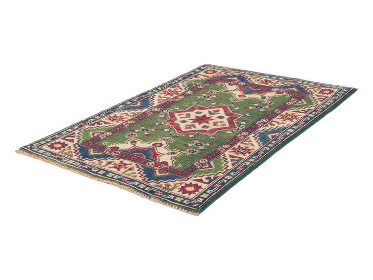 Detail image of 2' 9 x 4' 3 Hand Knotted Kazak Rug