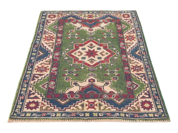 Detail image of 2' 9 x 4' 3 Hand Knotted Kazak Rug