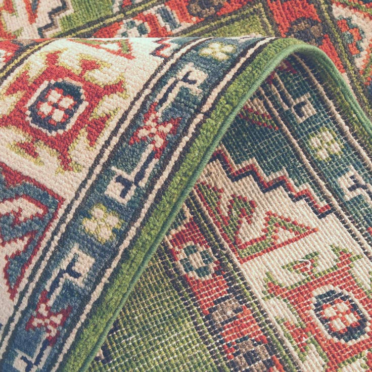 Detail image of 2' 9 x 4' 3 Hand Knotted Kazak Rug