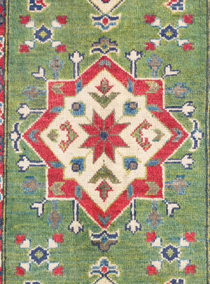 Detail image of 2' 9 x 4' 3 Hand Knotted Kazak Rug