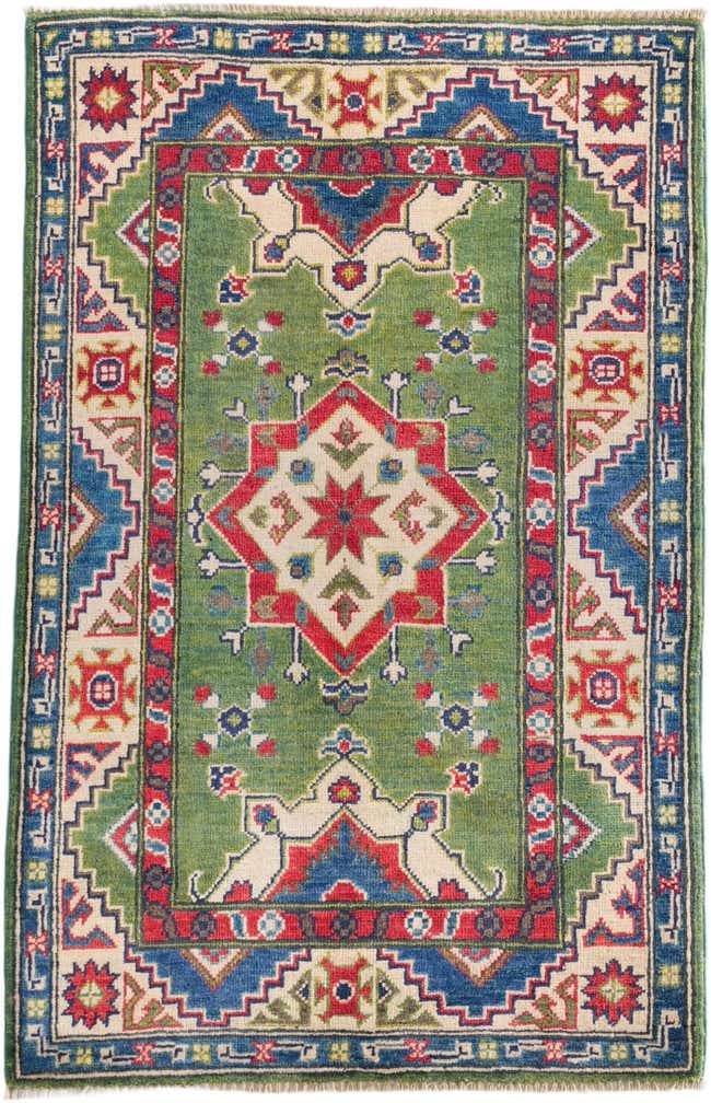 2' 9 x 4' 3 Hand Knotted Kazak Rug