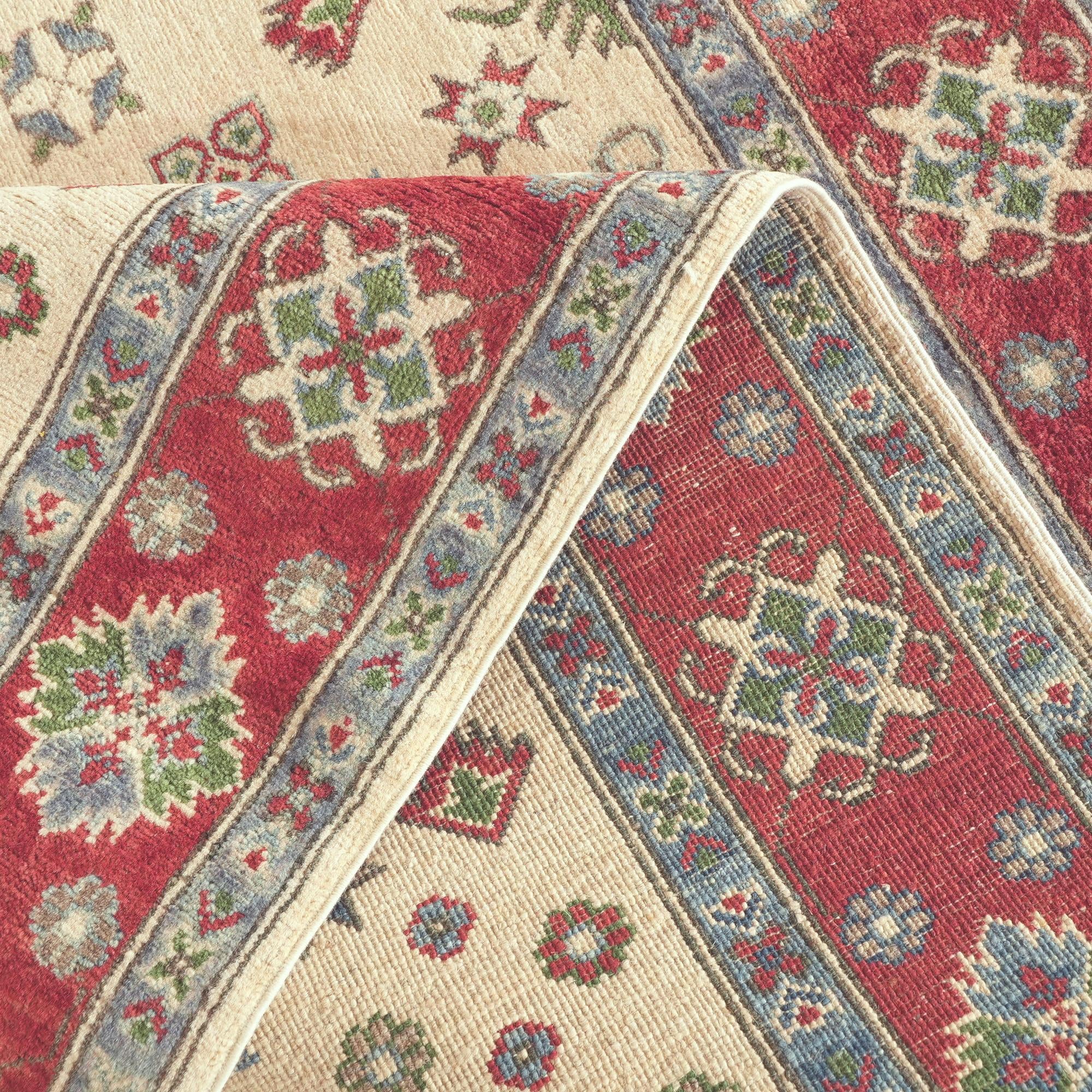 Detail image 8 of 10: 4' 11 x 6' 5 Hand Knotted Kazak Rug