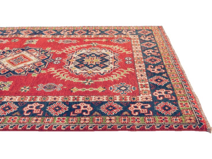 Detail image of 3' 4 x 5' 5 Hand Knotted Kazak Rug