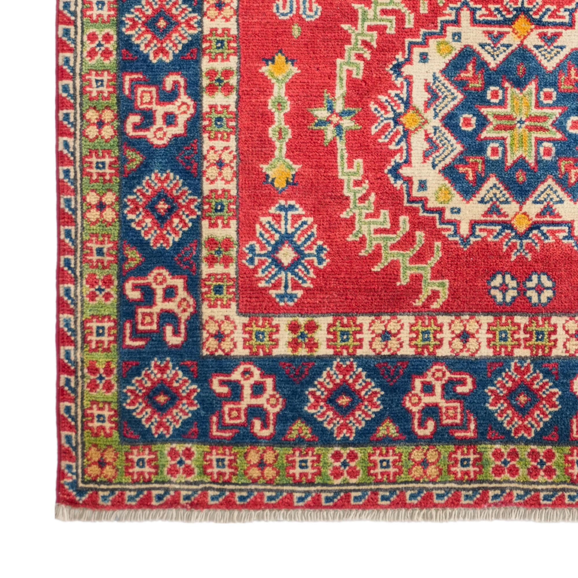 3' 4 x 5' 5 Hand Knotted Kazak Rug