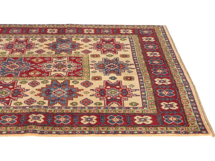 5' 1 x 7' Hand Knotted Kazak Rug