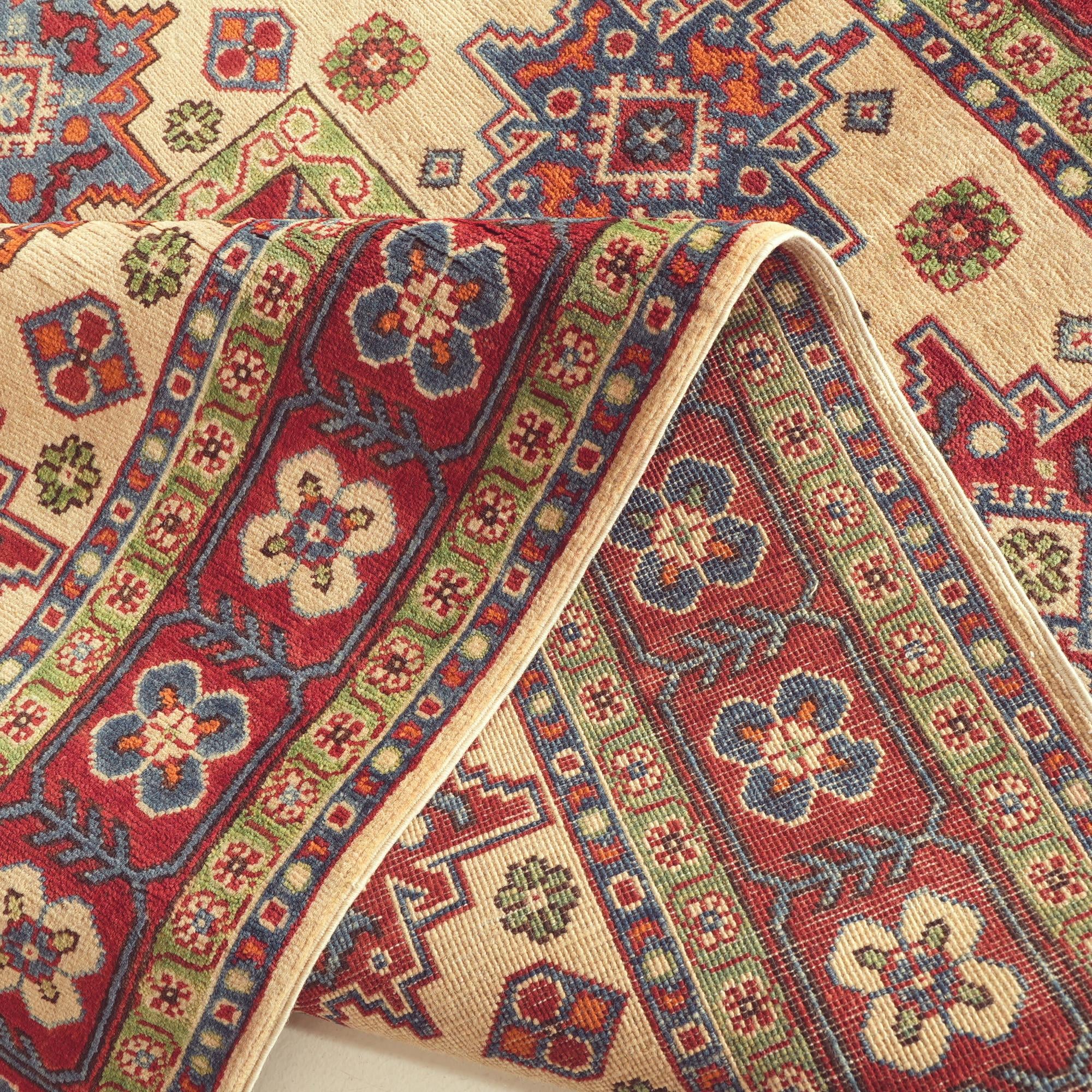 5' 1 x 7' Hand Knotted Kazak Rug