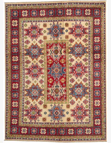 5' 1 x 7' Hand Knotted Kazak Rug