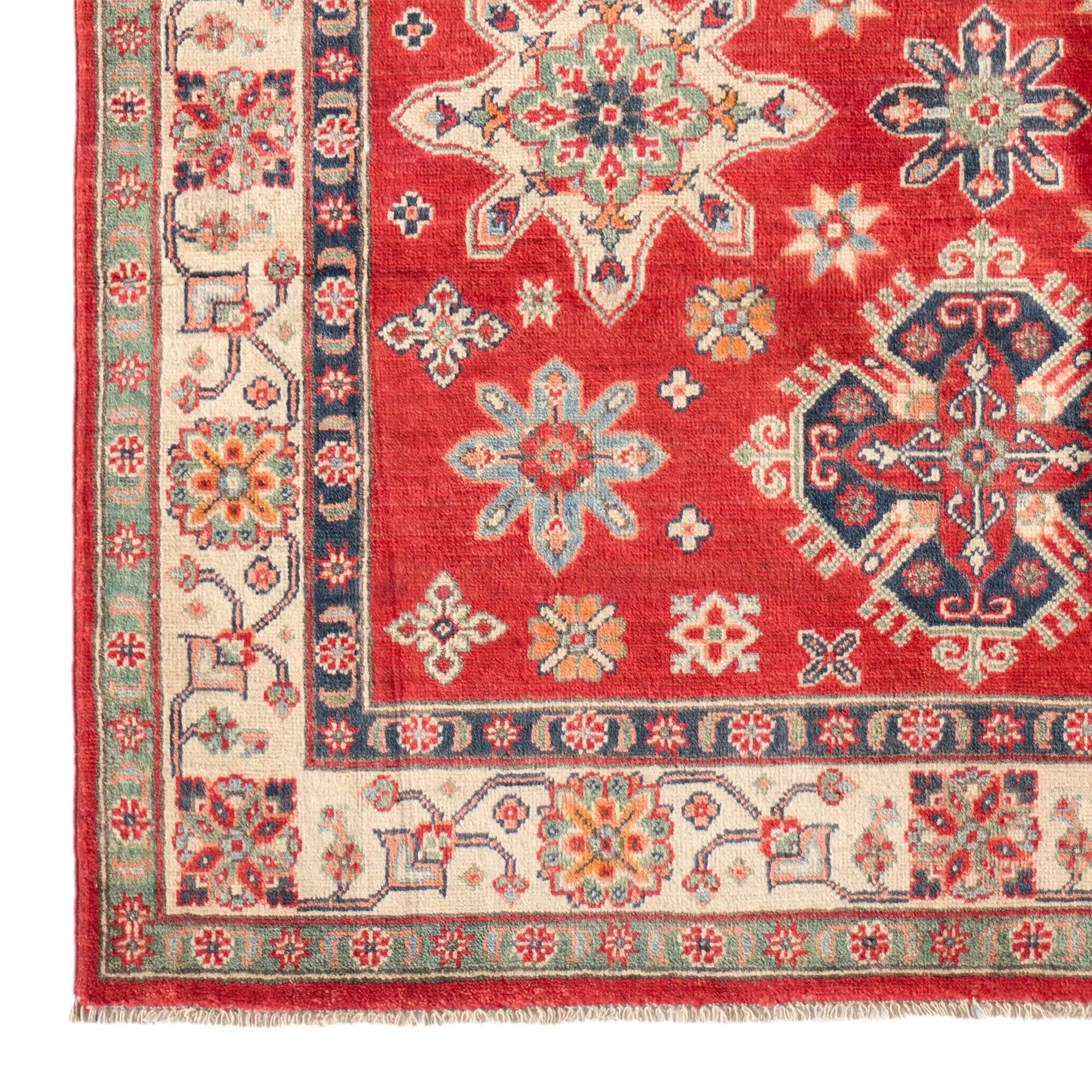 Detail image 7 of 10: 5' 1 x 7' Hand Knotted Kazak Rug