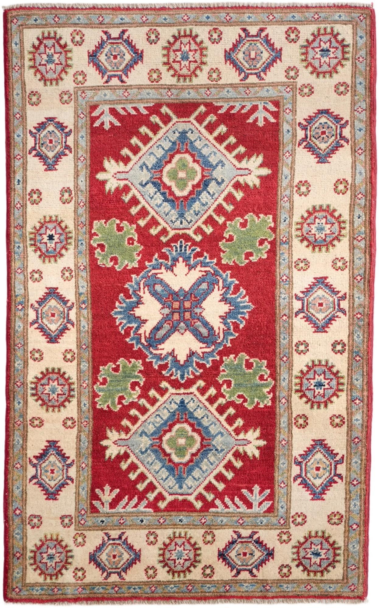 2' 8 x 4' 4 Hand Knotted Kazak Rug