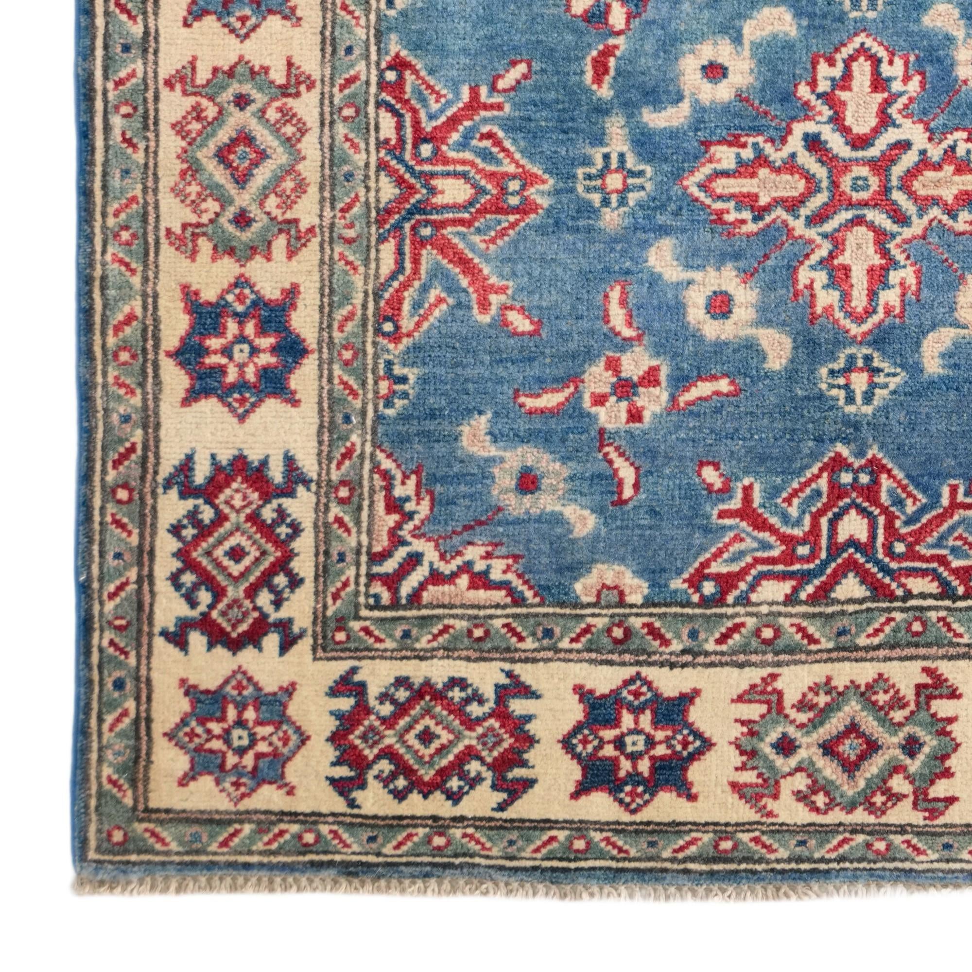 3' 5 x 4' 10 Hand Knotted Kazak Rug