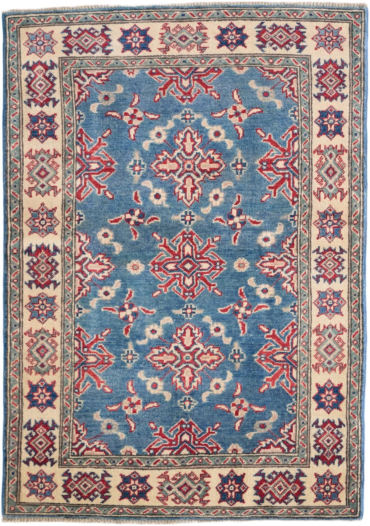 3' 5 x 4' 10 Hand Knotted Kazak Rug